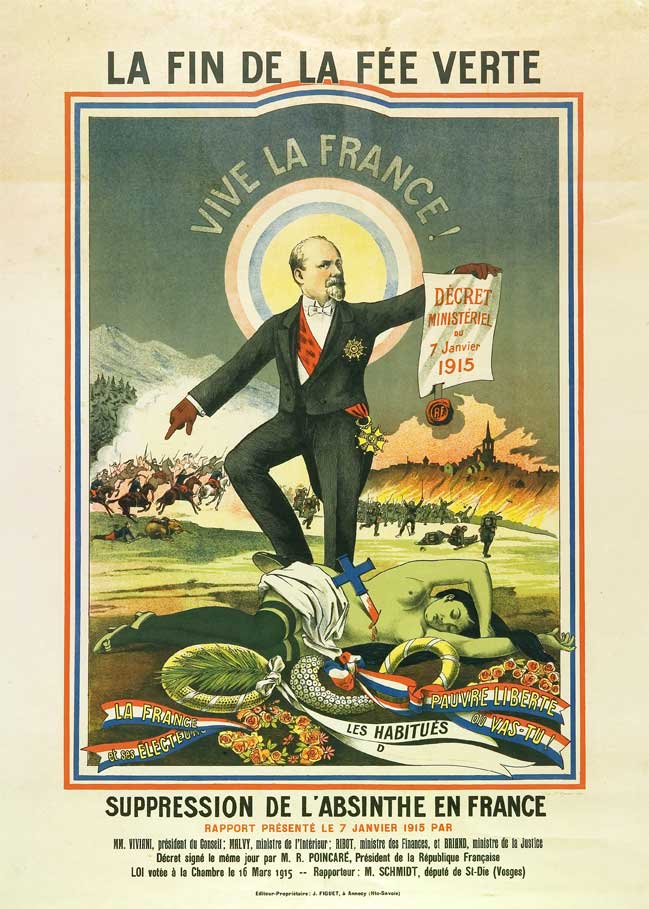 Assenzio Proibizione in Francia (Absinthe Prohibition in France) 1915, Gantner