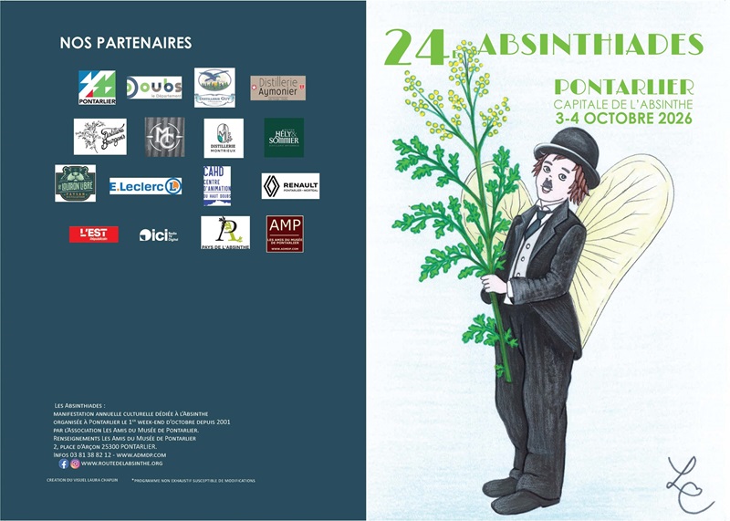24ª edizione delle Absinthiades: il 3 e 4 ottobre a Pontarlier