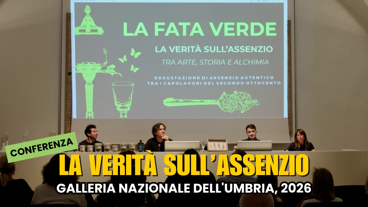 "La Fata Verde. La verità sull'assenzio" alla Galleria Nazionale dell'Umbria di Perugia: video e foto della conferenza