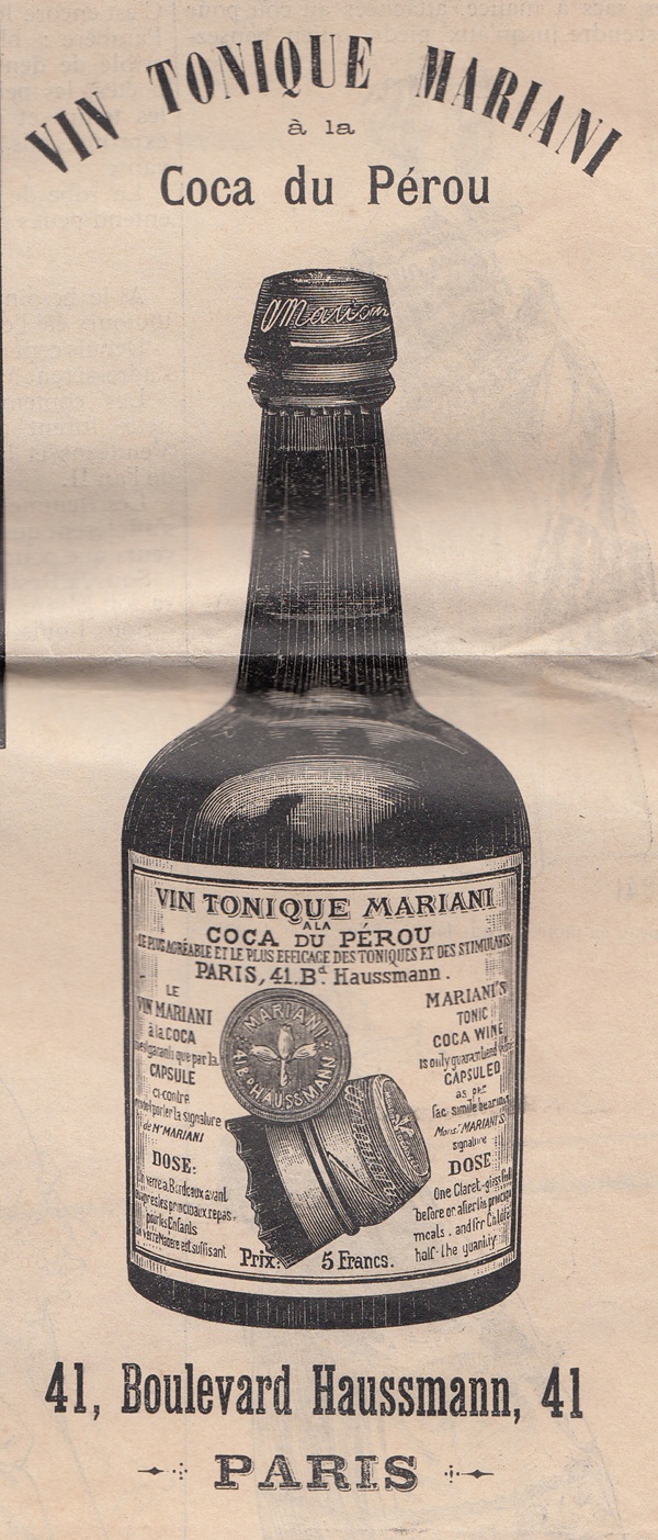 Vin Mariani bottiglia