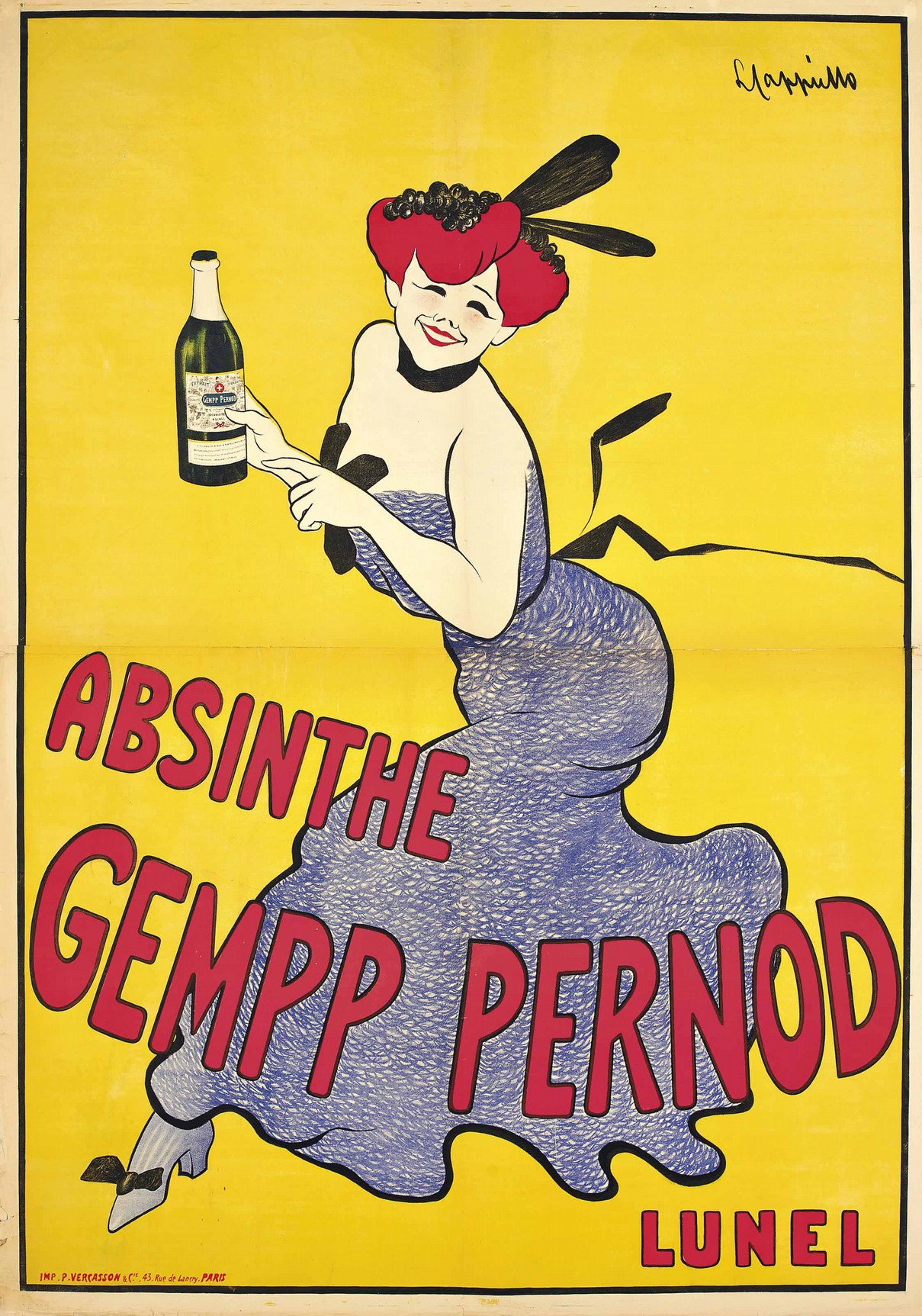Manifesto Absinthe Gempp Pernod (Cappiello, 1903)