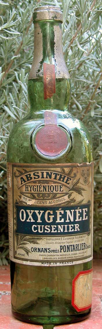 Absinthe Oxygénée Cusenier 1910